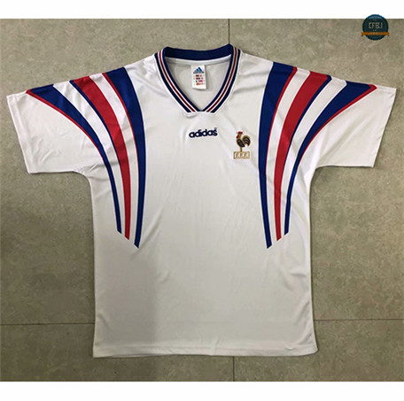 Cfb3 Camiseta Retro 1996 Francia Blanco 2ª Equipación