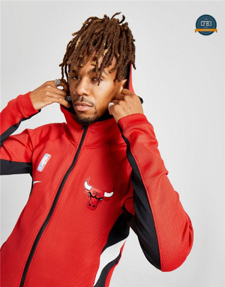 Cfb3 Chaqueta con capucha Chicago Bulls - Rojo