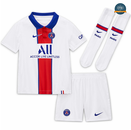 Cfb3 Camiseta PSG Equipación Niños 2ª Blanco 2020/2021