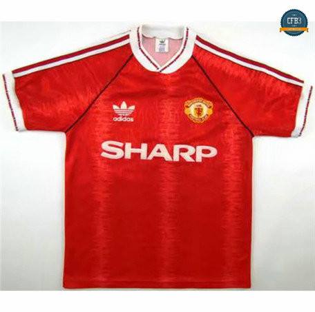 Cfb3 Camiseta Clásico 1990-92 Manchester United Equipación 1ª