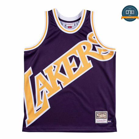 Cfb3 Camisetas Los Angeles Lakers - Mitchell & Ness 'Cara grande'