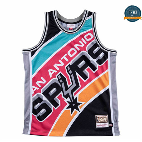 Cfb3 Camisetas San Antonio Spurs - Mitchell & Ness 'Cara grande'