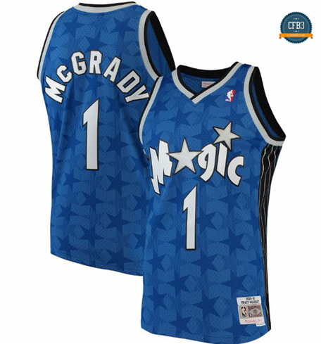 Cfb3 Camisetas Tracy McGrady, Orlando Magic, Mitchell&Ness - Azul