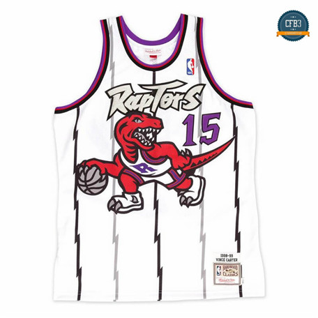 Cfb3 Camiseta Vince Carter, Toronto Raptors Mitchell&Ness - Blanco