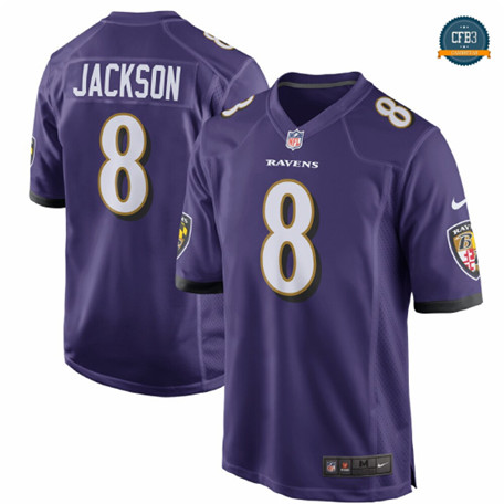 Cfb3 Camiseta Lamar Jackson, Baltimore Ravens - Púrpura