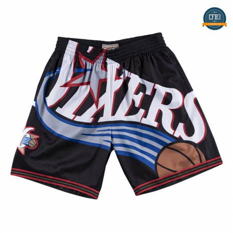 Cfb3 Camiseta Pantalones Philadelphia 76ers Big Face