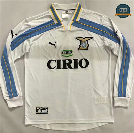 Cfb3 Camisetas Classic 2000-01 Lazio 2ª Equipación Manga larga