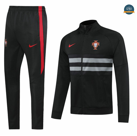 Cfb3 Chaqueta Chandal Portugal Equipación Negro 2020/2021