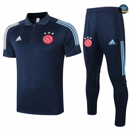 Cfb3 Camiseta Entrenamiento AFC Ajax POLO + Pantalones Azul Oscuro 2020/2021