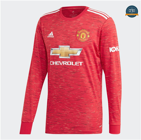 Cfb3 Camiseta Manchester United 1ª Equipación Manga Larga 2020/2021