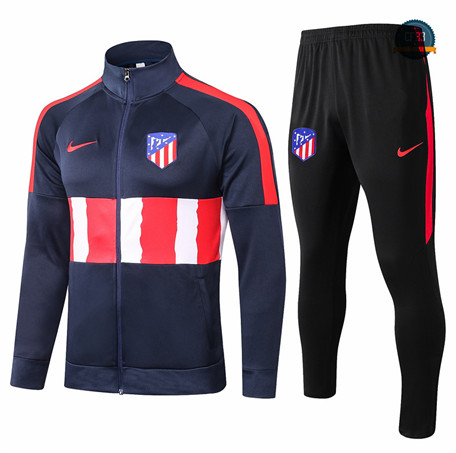 Cfb3 Chaqueta Chandal Atletico Madrid Azul Oscuro/Rojo/Blanco 2020/2021