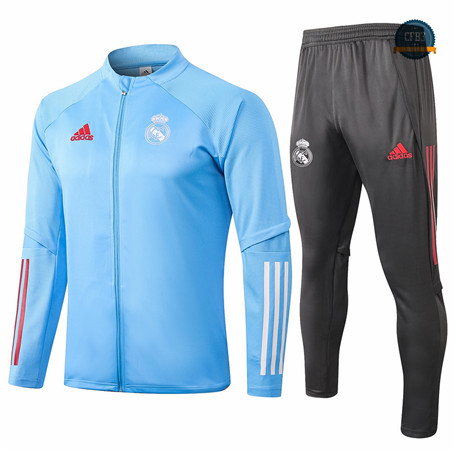 Cfb3 Chaqueta Chandal Real Madrid Azul Claro 2020/2021