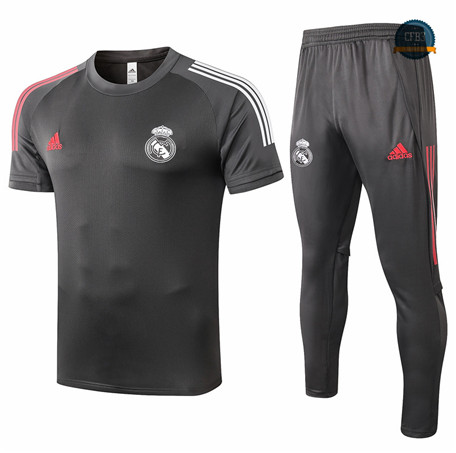 Cfb3 Camiseta Entrenamiento Real Madrid + Pantalones Gris oscuro 2020/2021