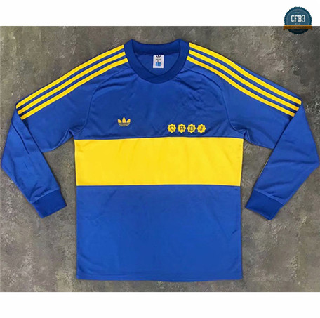 Cfb3 Camisetas Retro 1981 Boca Juniors 1ª Equipación Manga Larga