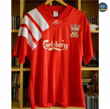 Cfb3 Camisetas Retro 1992-93 Liverpool Equipación centenaire