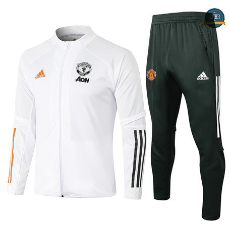 Cfb3 Chaqueta Chandal Manchester United Equipación Blanco 2020/2021