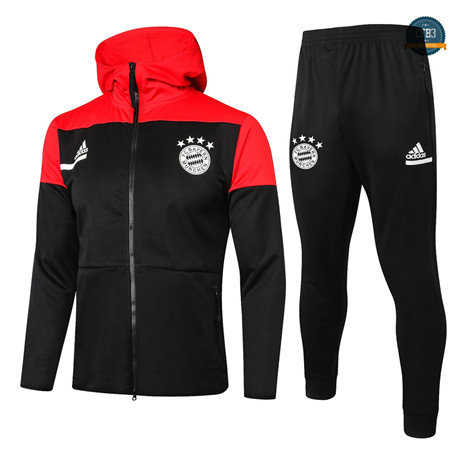 Cfb3 Chaqueta Chandal - Sudadera con Capucha Niños Bayern Munich Negro 2020/2021