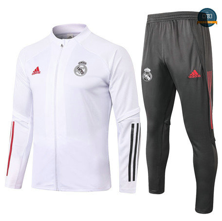 Cfb3 Chaqueta Chandal Niños Real Madrid Equipación Blanco 2020/2021