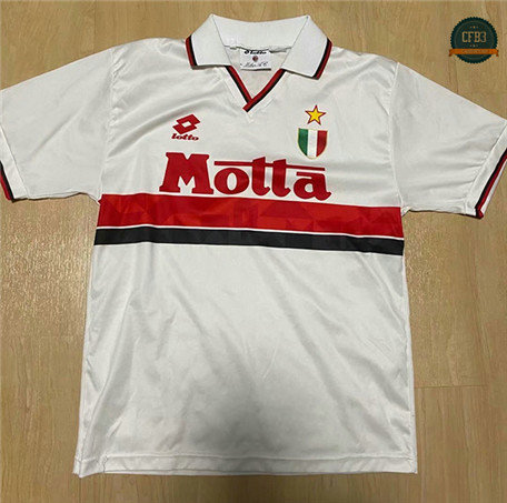 Cfb3 Camisetas Retro 1992-94 AC Milan 2ª Equipación