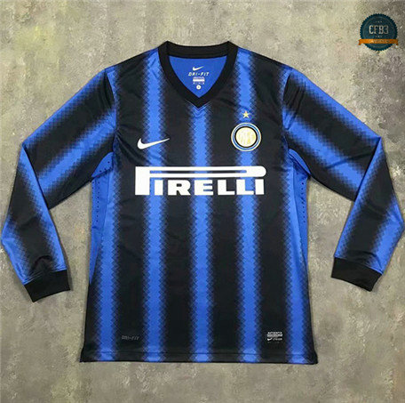 Cfb3 Camiseta Retro 2010-11 Inter Milan 1ª Equipación Manga Larga
