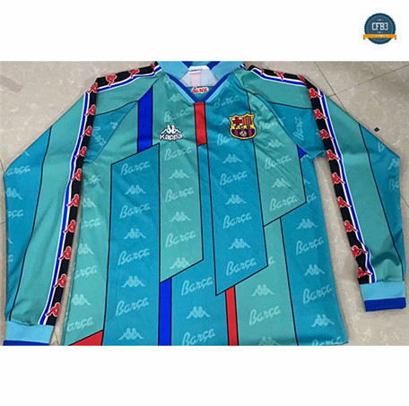 Cfb3 Camisetas Retro 1996-97 Barcelona 2ª Equipación Manga Larga