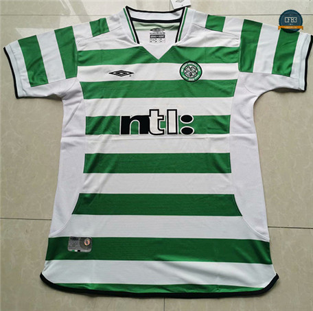 Cfb3 Camisetas Retro 2001-03 Celtic 1ª Equipación