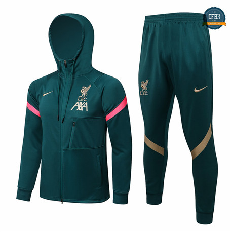 Cfb3 Chaqueta Chandal Liverpool Equipación Sombrero Verde negruzco 2021/2022