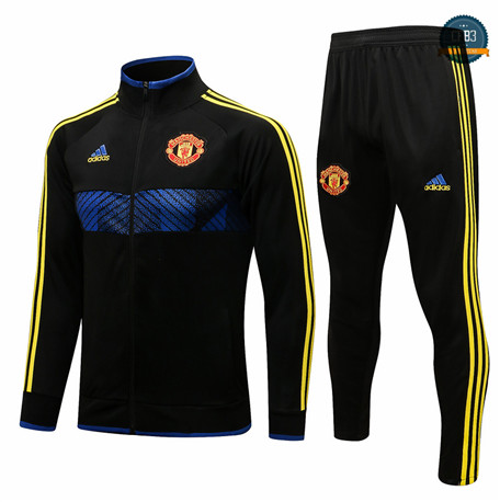 Cfb3 Chaqueta Chandal Manchester United Equipación Negro Cuello alto 2021/2022