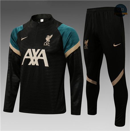 Cfb3 Chándal Niños Liverpool Equipación Negro/Verde 2021/2022