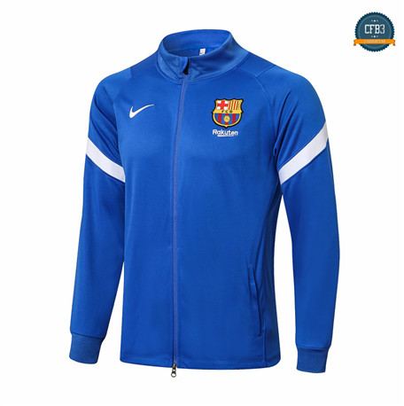 Cfb3 Chaqueta Barcelona Equipación Azul/Blanco 2021/2022