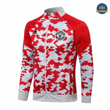 Cfb3 Chaqueta Manchester United Equipación Rojo/Blanco 2021/2022