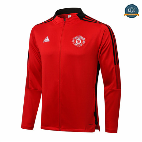 Cfb3 Chaqueta Manchester United Equipación Rojo/Negro 2021/2022