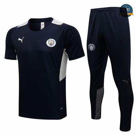 Cfb3 Camiseta Manchester City + Pantalones Equipación Azul Marino 2021/2022