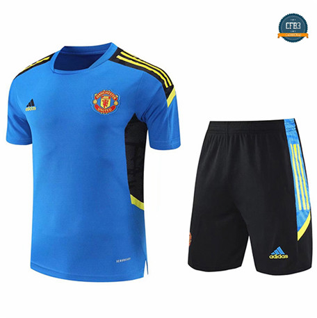 Cfb3 Camiseta Manchester United Entrenamiento Equipación Azul 2021/2022