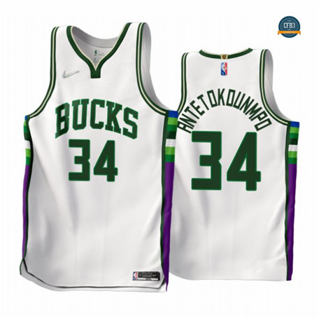 Cfb3 Camiseta Giannis Antetokounmpo, Milwaukee Bucks 2021/2022 - City Edition