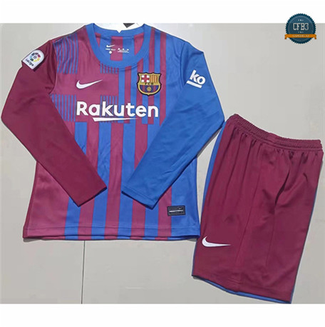 Cfb3 Camiseta Barcelona Niños 1ª Equipación Manga larga 2021/2022