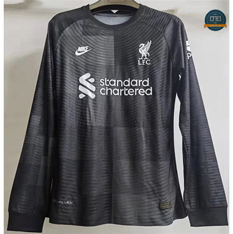 Cfb3 Camiseta Player Version Liverpool Equipación Manga larga Negro 2021/2022