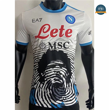 Cfb3 Camiseta Player Version Naples maradona conmemorativa Blanco 2021/2022