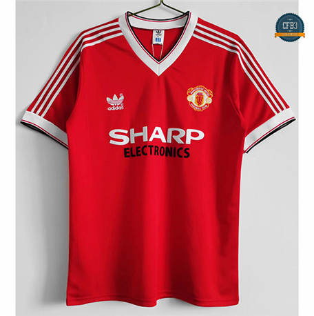 Cfb3 Camiseta Retro 1983 Manchester United 1ª Equipación