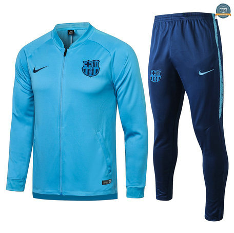 Cfb3 Chaqueta Chandal Barcelona Equipación Azul Claro 2021/2022