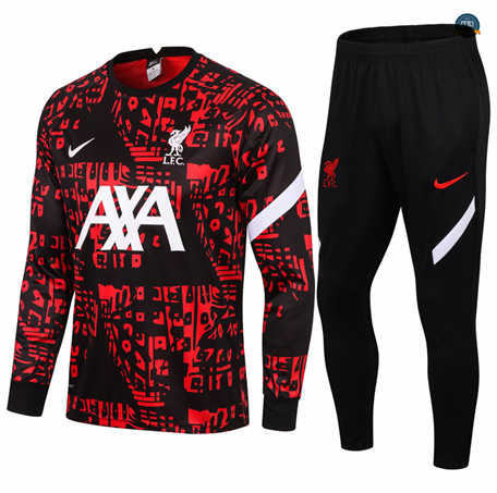 Cfb3 Chandal Liverpool Equipación Rojo/Negro Col Rond 2021/2022