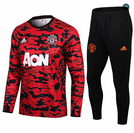 Cfb3 Chandal Manchester United Equipación Rojo/Negro Col Rond 2021/2022