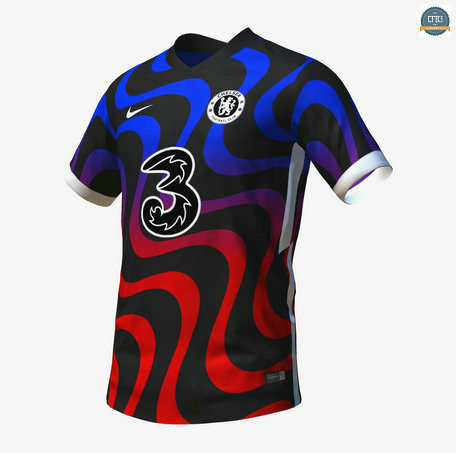 Cfb3 Camisetas Chelsea Equipación Concepto Azul/Rojo 2021/2022