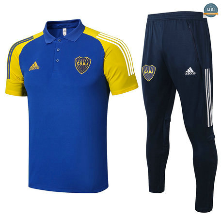 Cfb3 Camiseta Entrenamiento Boca Juniors POLO + Pantalones Equipación Azul 2021/2022