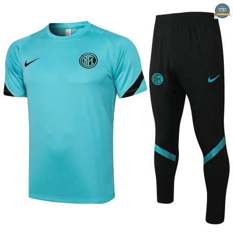 Cfb3 Camisetas Entrenamiento Inter Milan + Pantalones Equipación Verde 2021/2022