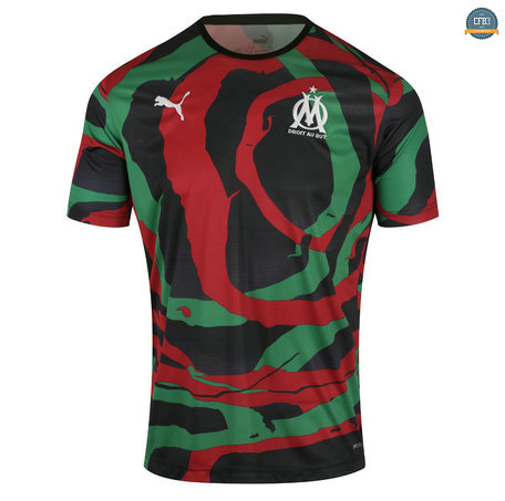 Cfb3 Camisetas Marsella OM Equipación Africa Collectors Negro/Verde/Rojo 2021/2022