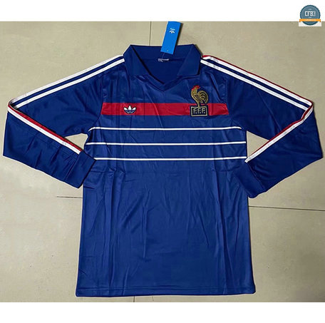 Cfb3 Camisetas 1984 Francia 1ª Equipación Manga larga