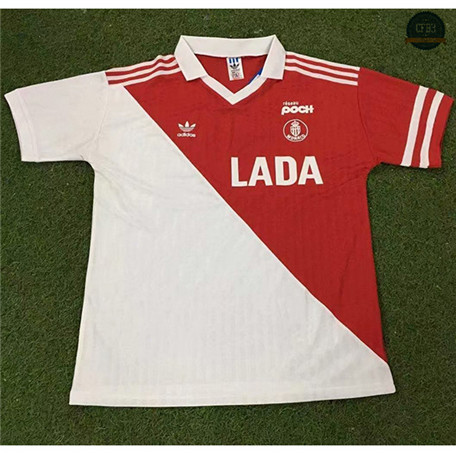 Cfb3 Camiseta Rétro 1990-91 AS Monaco 1ª Equipación