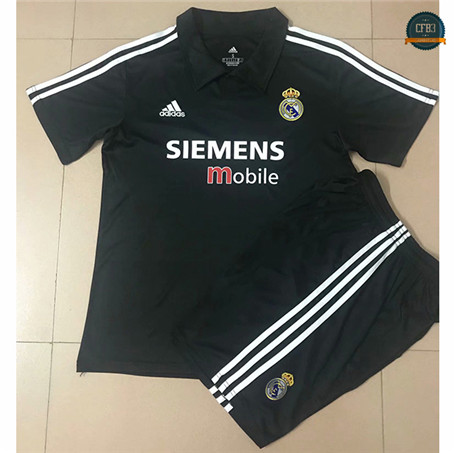 Cfb3 Camiseta Rétro 2002-03 Real Madrid Niños 2ª Equipación