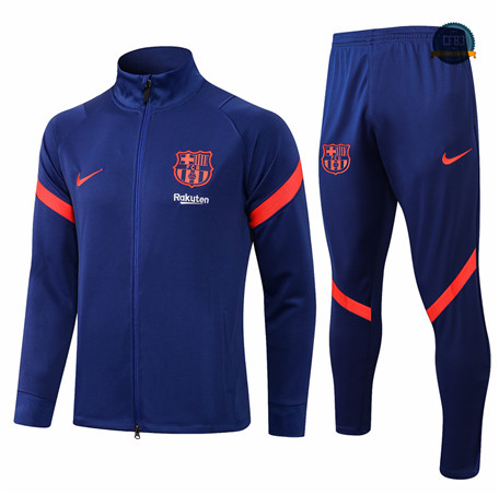 Cfb3 Chaqueta Chandal Barcelona Equipación Azul Cuello alto 2021/2022